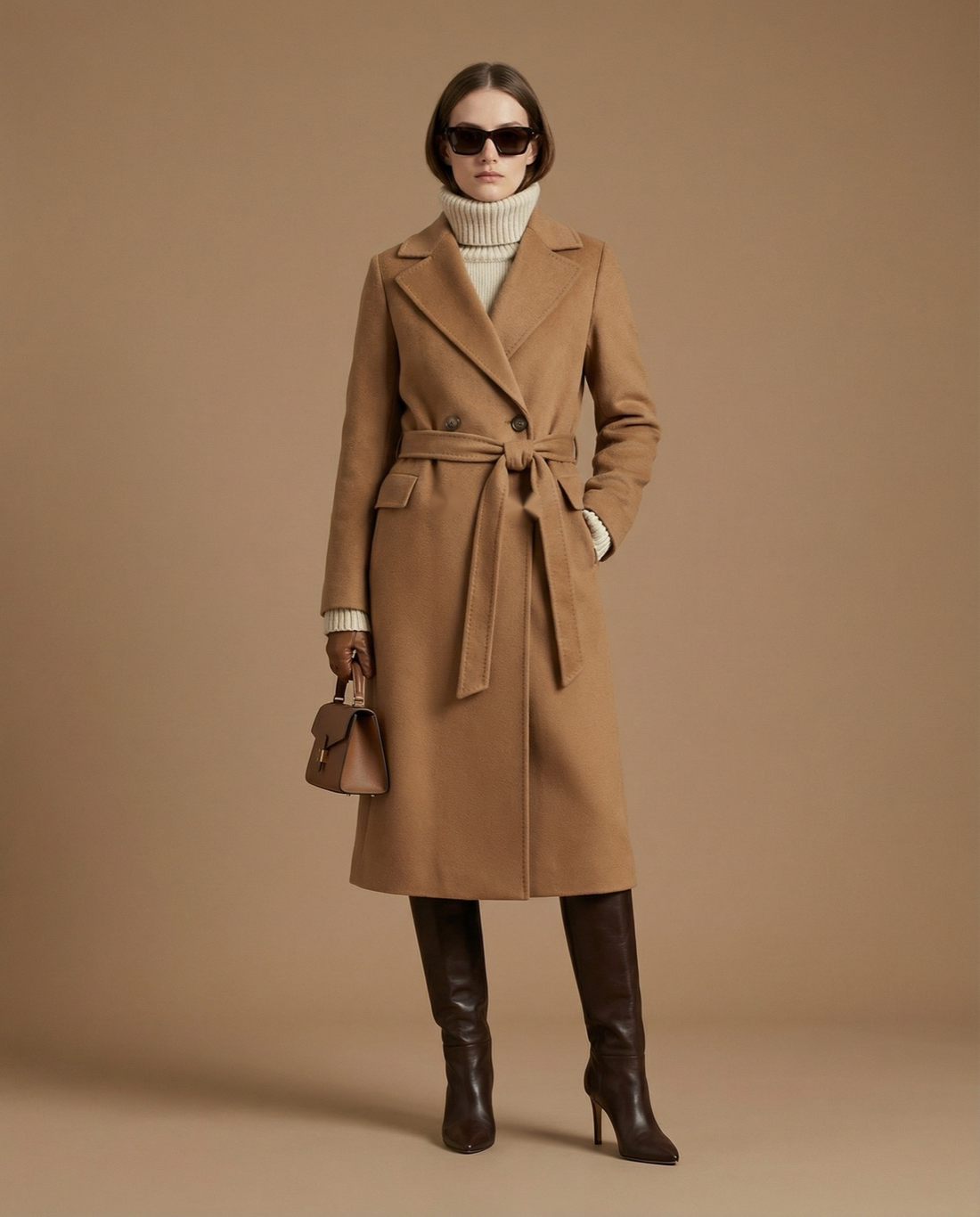 cashmere×Virgin wool wrap COAT M/L