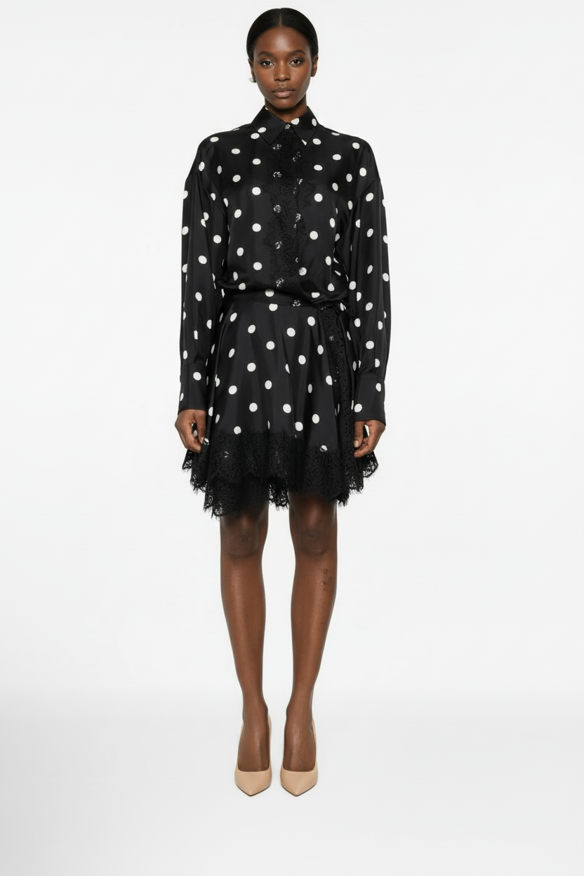 新品 Polka-Dot Lace Dress(入荷リクエスト)