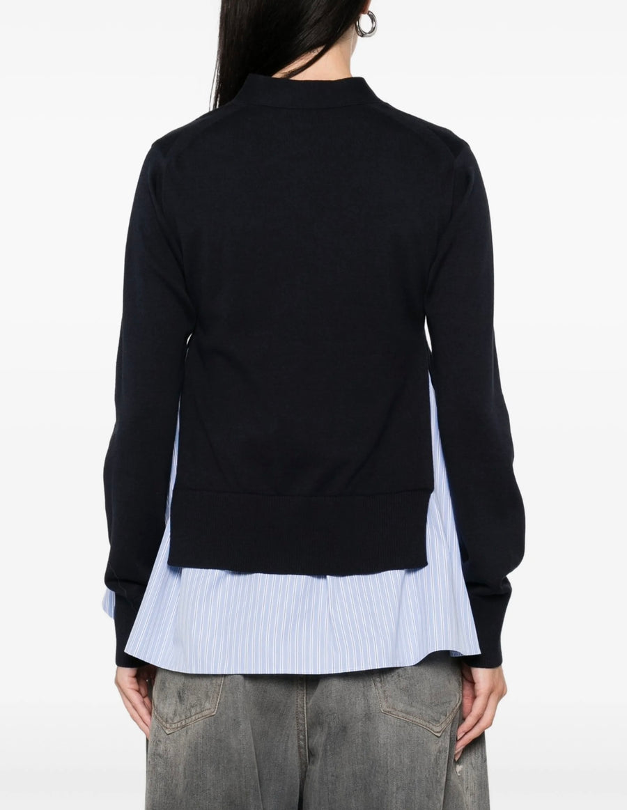 layered cardigan