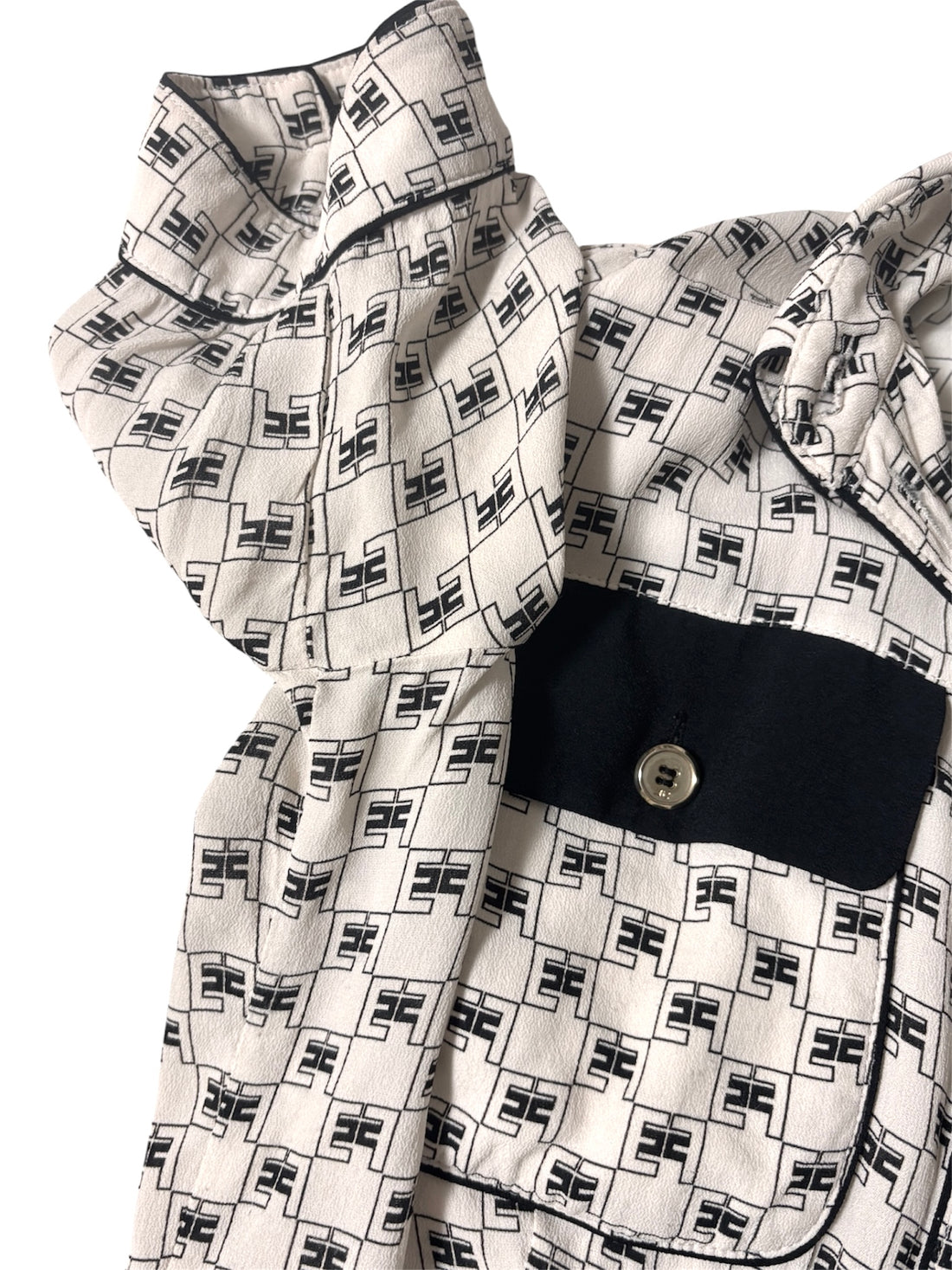 logo print cropped shirt