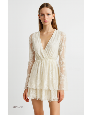 新品 WHITE DRESS