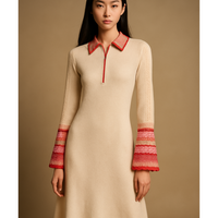 KNIT LONG sleeve DRESS