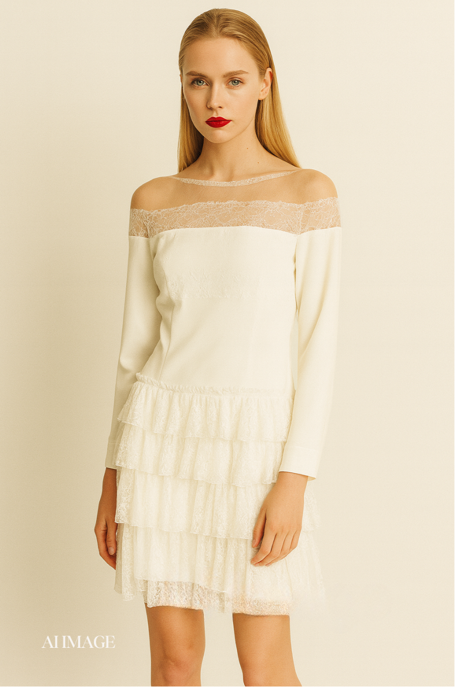 motonari ono White DRESS