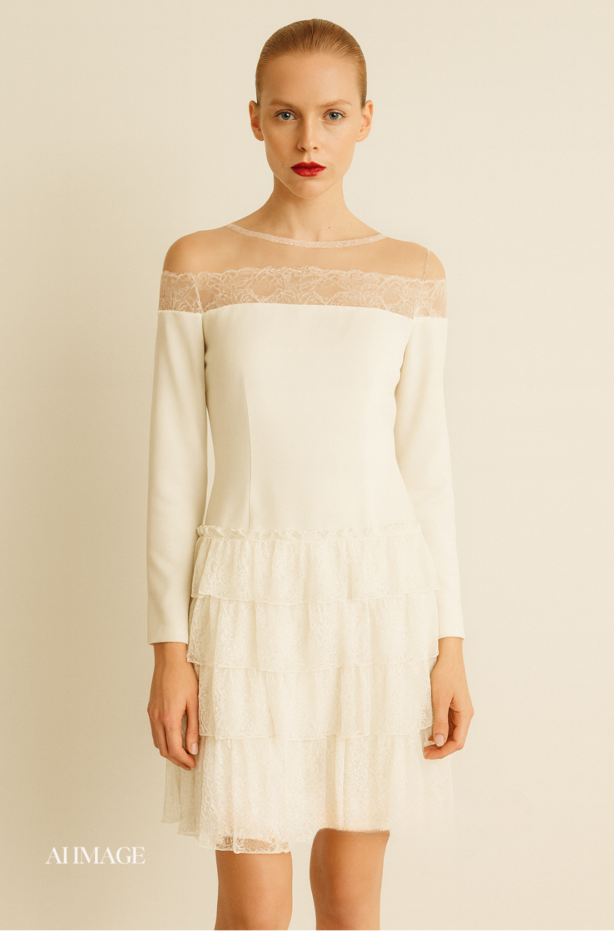 motonari ono White DRESS