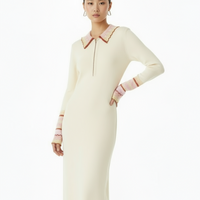 KNIT LONG sleeve DRESS