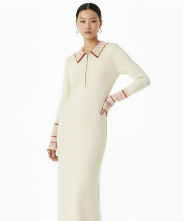 KNIT LONG sleeve DRESS