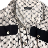 logo print cropped shirt