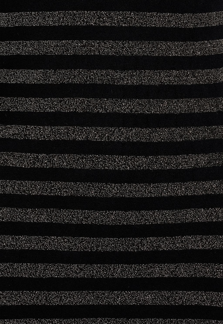 metallic stripe dress