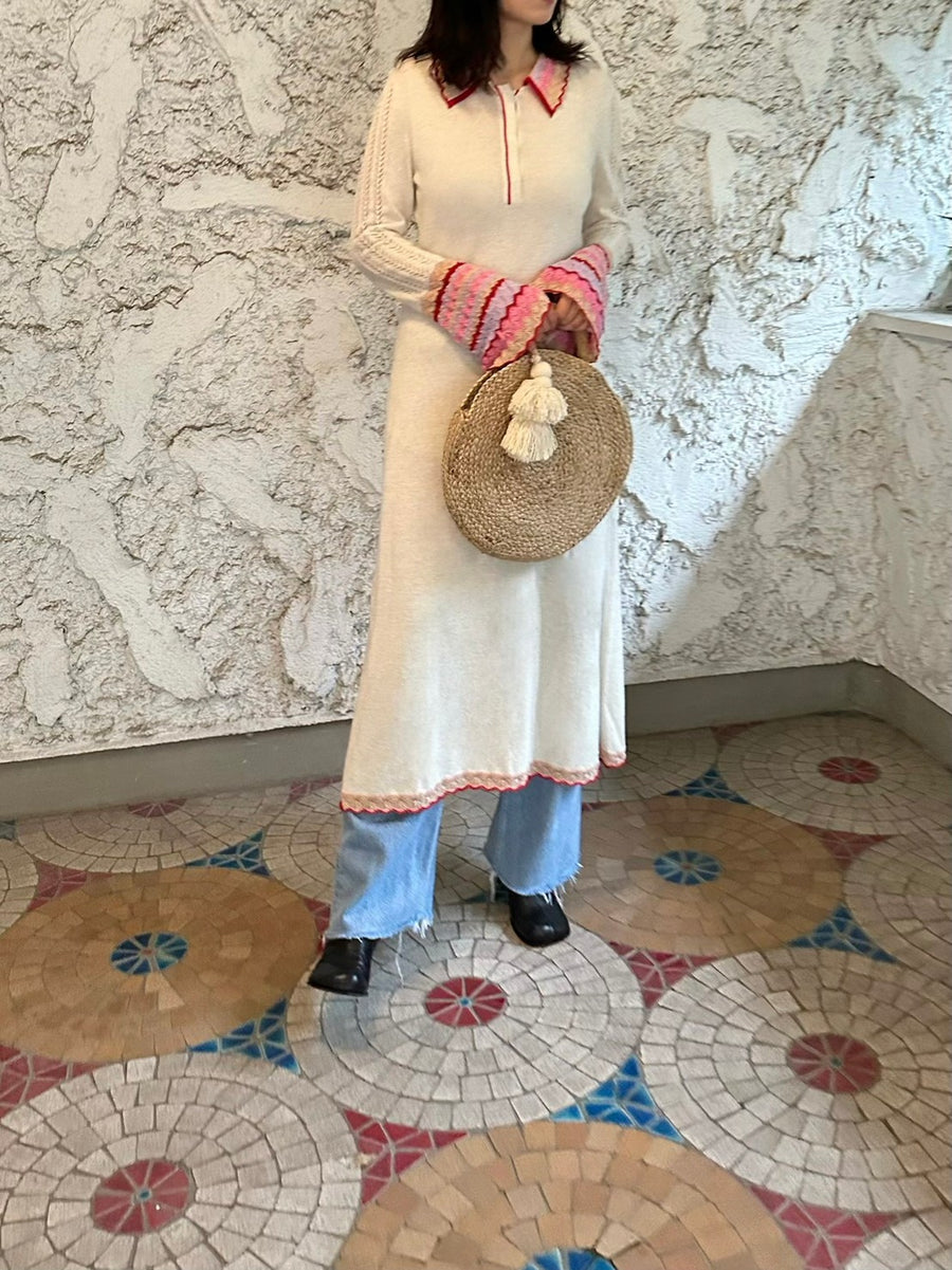 KNIT LONG sleeve DRESS