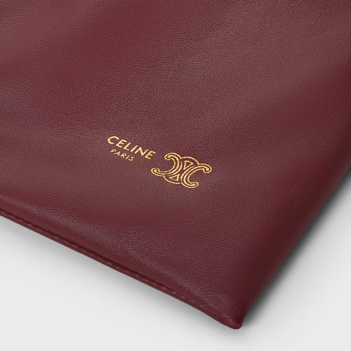 新作/新品 small crystal pouch in lambskin Bordeaux brown(入荷リクエスト)