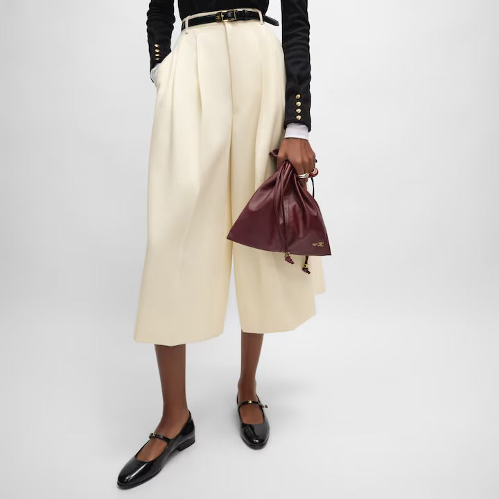 新作/新品 small crystal pouch in lambskin Bordeaux brown(入荷リクエスト)