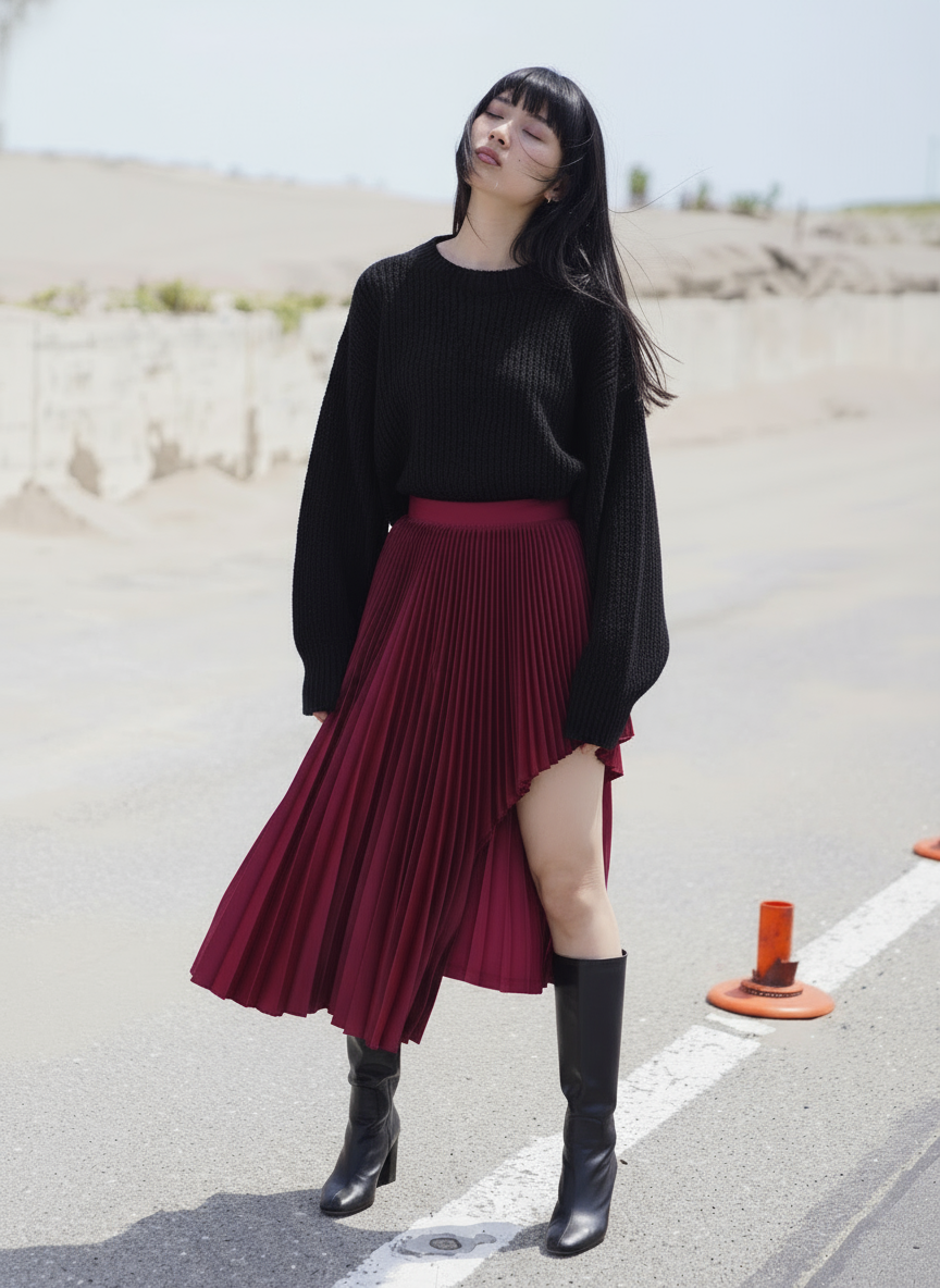 ASYMMETRY SKIRT