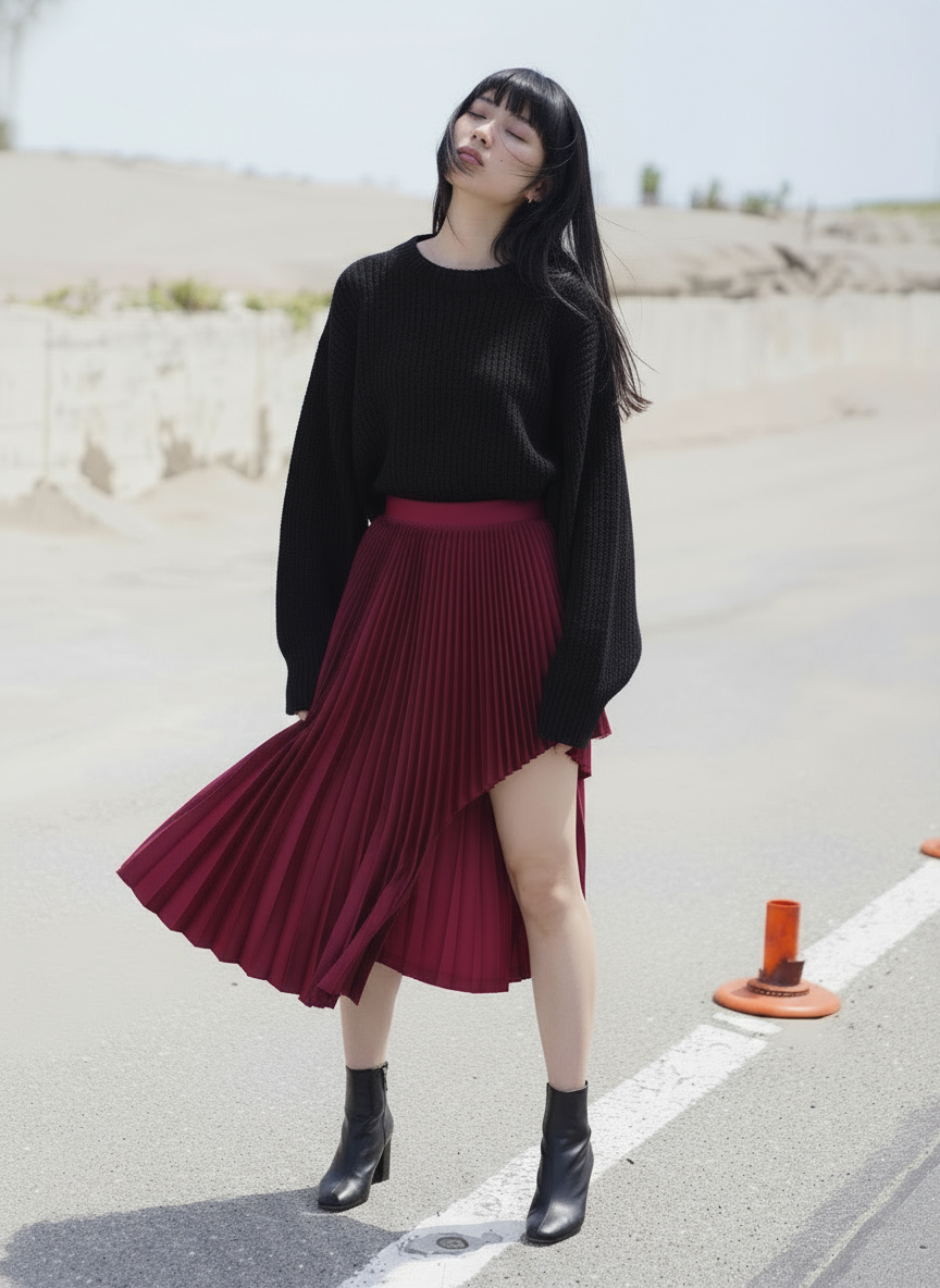 ASYMMETRY SKIRT