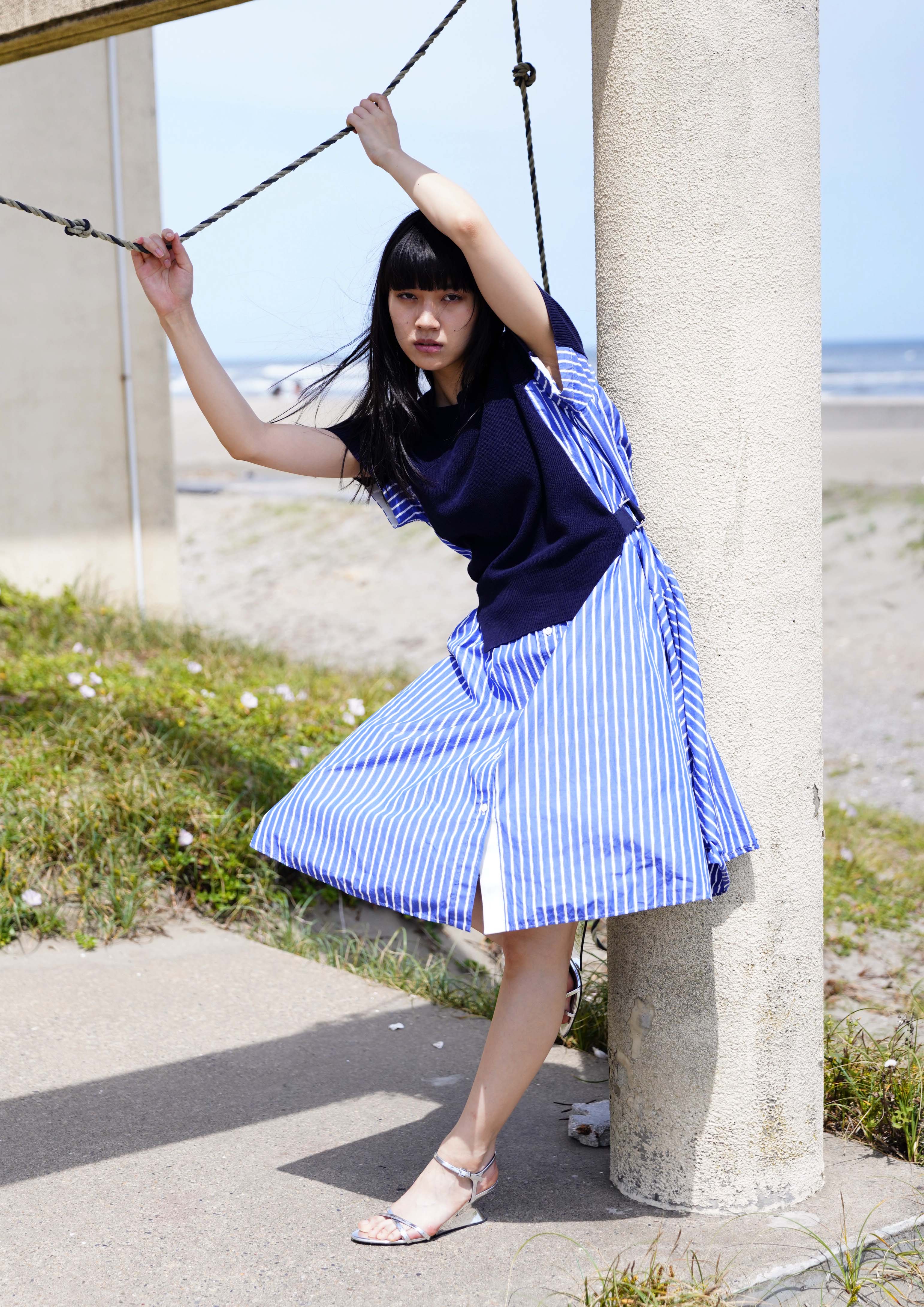 COTTON KNIT DRESS