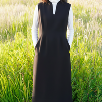 新品 WOOL COCOON DRESS