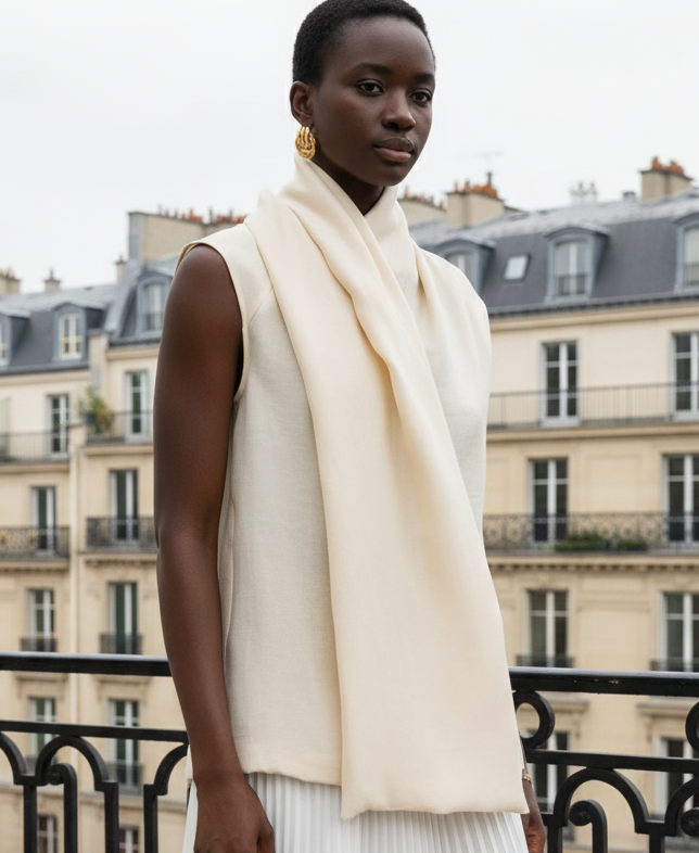 新品 scarfdetail blouse