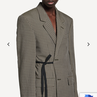 New Khaki/Brown Women's Wrap Tailored Jacket (Available upon request)