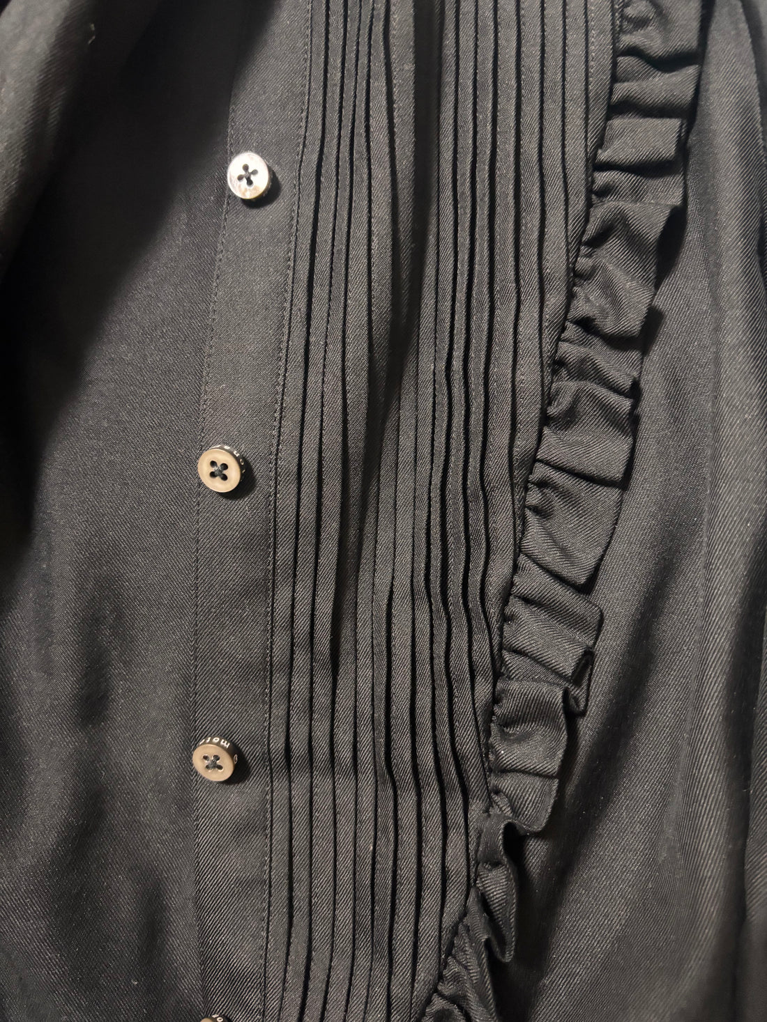 SILK100 SHIRT BLACK(38/M)1着のみ